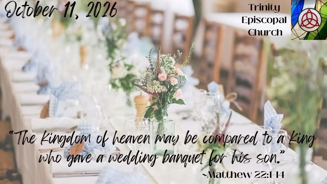 Twentieth Sunday after Pentecost Service - Youtube Thumbnail